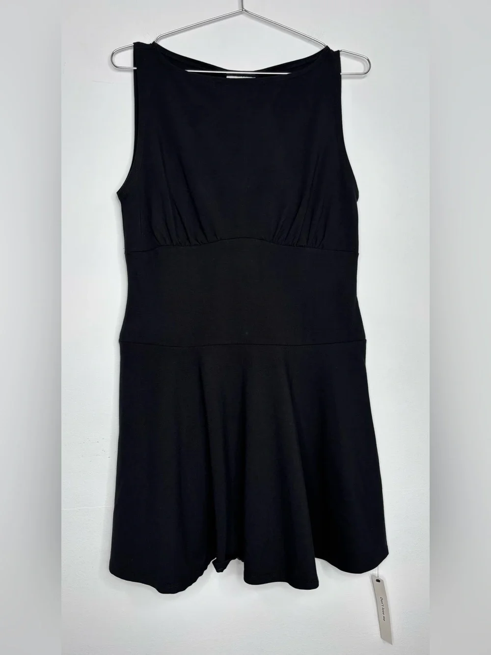 Reformation Mayve Knit Mini Dress Black Large NWT